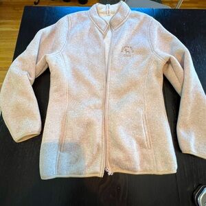 Duluth Pack Cream Fleece-Lined Zip-Up Jacket